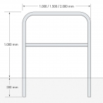 Image TRAFFIC-LINE Steel Hoop Guards XL  (6)