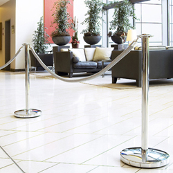 TRAFFIC-LINE Rope Stands Chrome plated