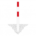 Image TRAFFIC-LINE Barrier Posts 76mm  (2)