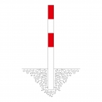 Image TRAFFIC-LINE Barrier Posts 90mm  (2)