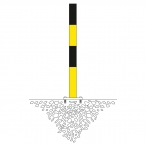 Image TRAFFIC-LINE Barrier Posts 76mm  (6)