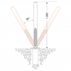 Image TRAFFIC-LINE Spring Loaded Barrier Post  (4)