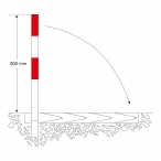 Image COMMANDER-PLUS Flush-Fitting Drop Down Post  (4)