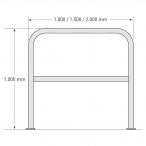 Image TRAFFIC-LINE Steel Hoop Guards XL  (5)