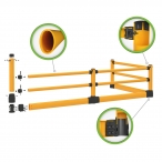 Image BLACK BULL FLEX+ Impact Protection Railing S-Line with Underrun Guard  (1)