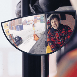 Fork-lift mirror